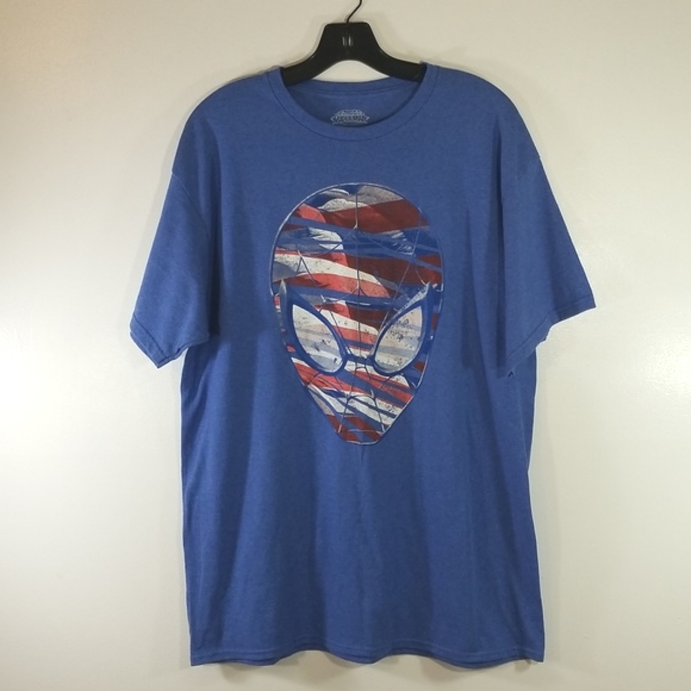 Marvel Ultimate Spider-man Blue Short Sleeve Grapgic T-Shirt size Large